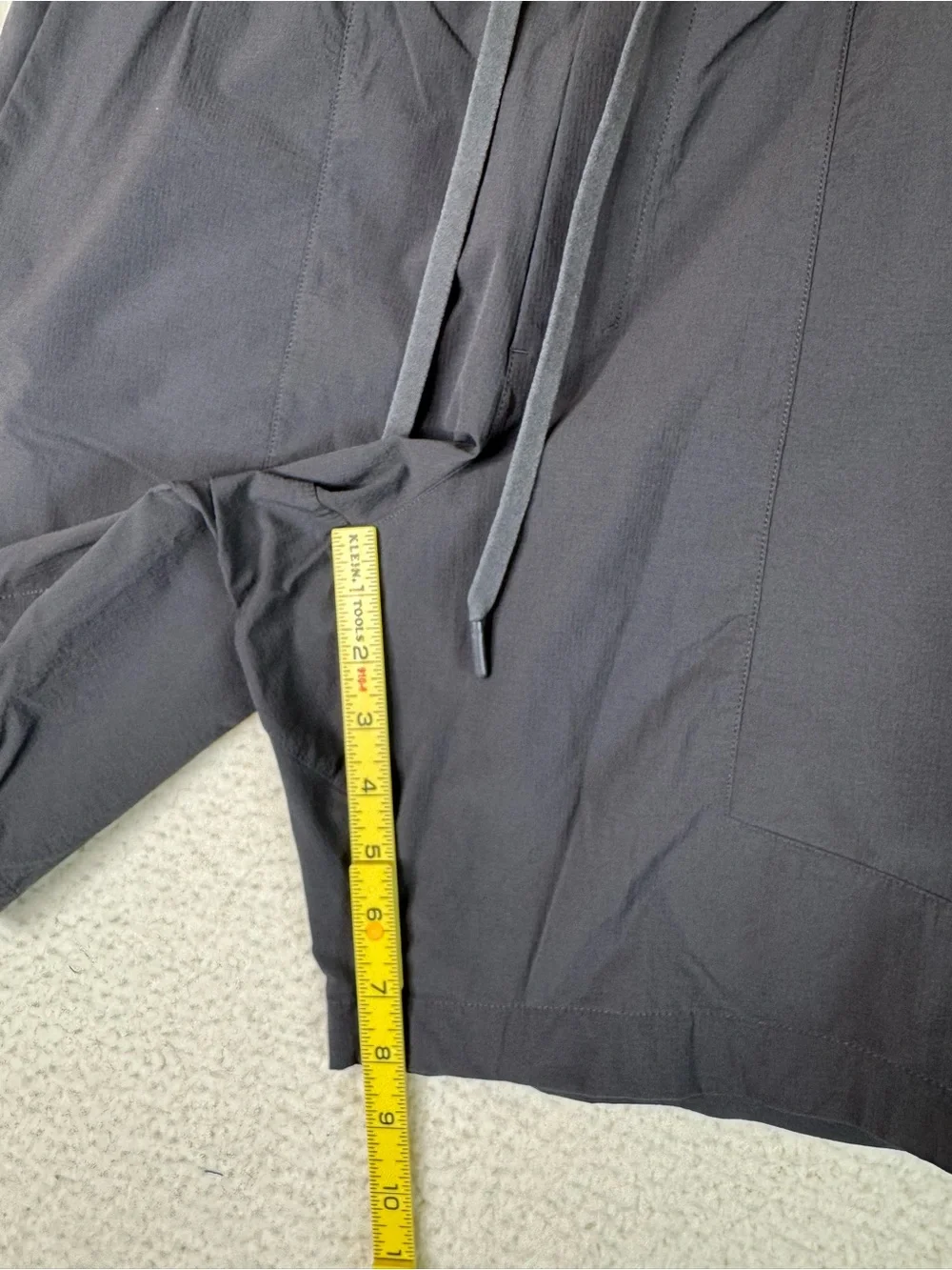 Lululemon Bowline Short Stretch Ripstop Graphite Grey Shorts Men's Size Large